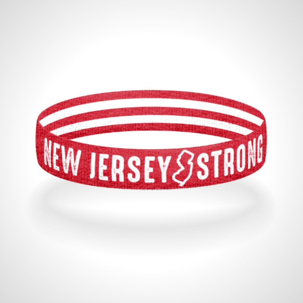 Reversible New Jersey Strong Bracelet Wristband